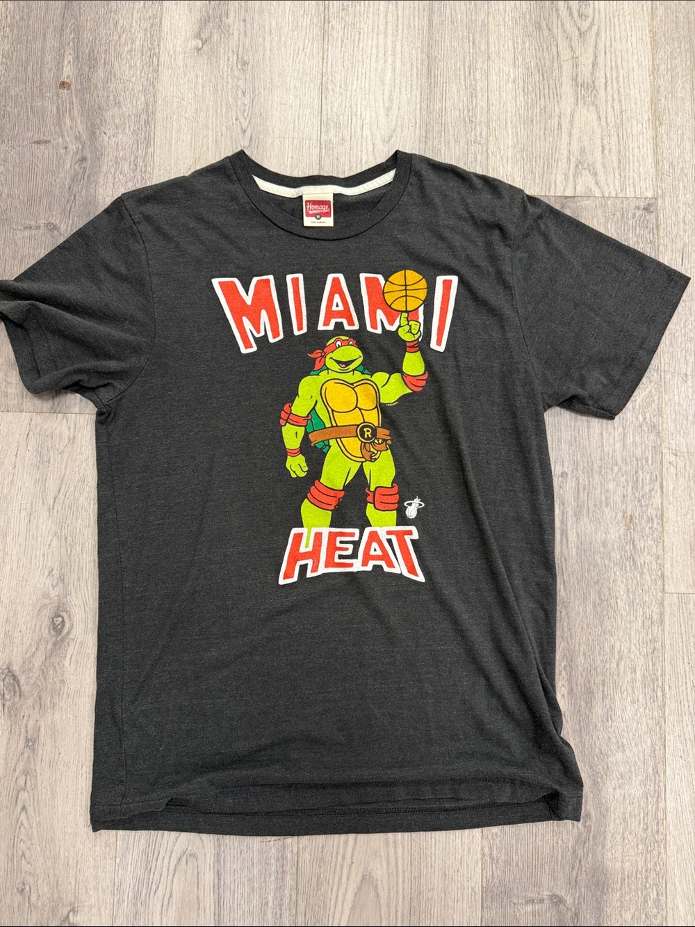 HOMAGE Black Miami Heat Teenage Mutant Ninja Turtle Tee